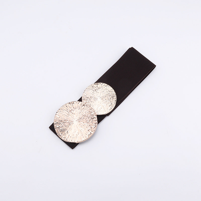 Whoelsale Alloy Waistband Suit with Elastic Waistband and Wide Waistband Closure